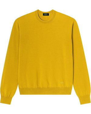 A.P.C. Crew Neck Jumper - Yellow