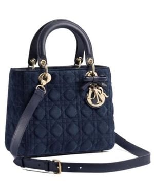 Dior Medium Lady Shoulder Bag - Blue