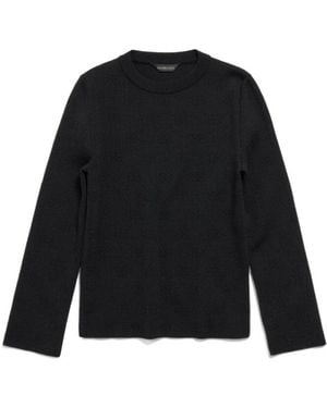 Balenciaga Long-Sleeve Knit Jumper - Black