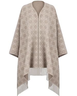 Dior Cannage Poncho - Natural