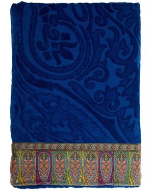 Etro Rectangular Beach Towel - Blue