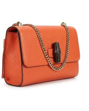 Gucci Logo Shoulder Bag - Orange