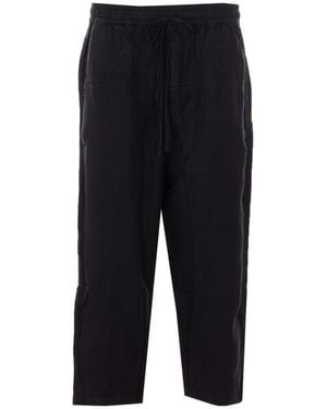 Thom Krom Elastic Waist Drawstring Trousers - Blue