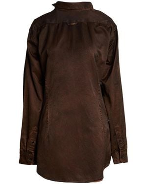 MM6 by Maison Margiela Solid Colour Tops - Brown