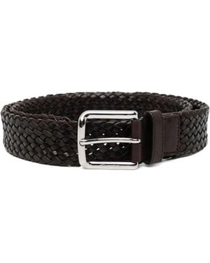Church's Woven Leather Belt - White