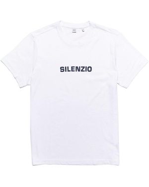 Aspesi Slogan Printed Crewneck T-Shirt - White