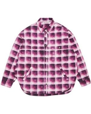 Acne Studios Checked Shirt - Purple