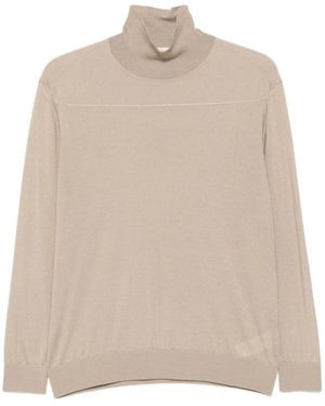 The Row Long-Sleeve Knit Top - Natural