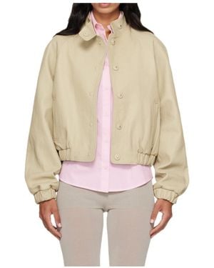 Paloma Wool Long-Sleeved Stand-Up Collar Jacket - Natural