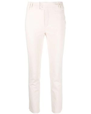 Isabel Marant Mid-Rise Straight Trousers - White