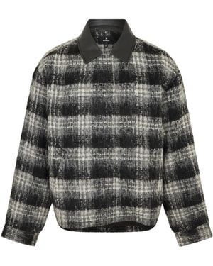 Represent Zippered Shirt Jacket - Grey