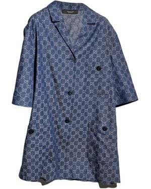 Gucci Gg Jacquard Shirt - Blue