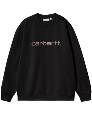 Carhartt Logo Crewneck Sweatshirt - Black