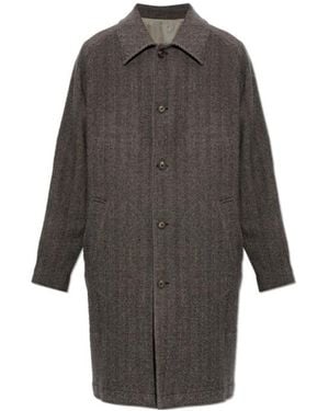 Eleventy Long-Sleeved Coat - Gray