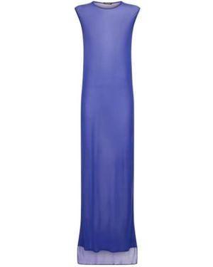 Ann Demeulemeester Round-Neck Dress - Blue