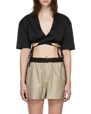 Yuzefi Strappy Blouse - Black