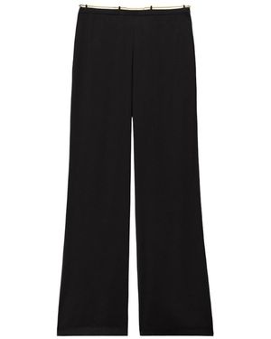 Alexander Wang Low-Rise Flared Trousers - Black