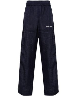 Palm Angels Logo Track Trousers - Blue