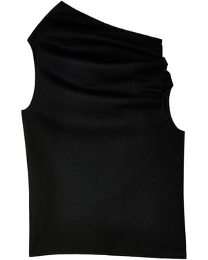 The Row Asymmetrical Top - Black