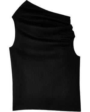 The Row Asymmetrical Top - Black