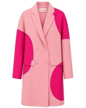 Valentino Long-Sleeved Coat - Pink