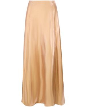 STAUD A-Line Maxi Skirt - Natural