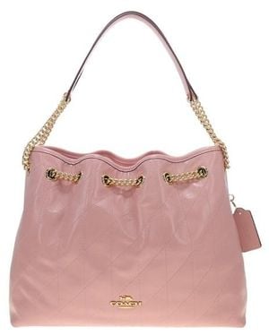 COACH Evelyn Shoulder Bag With Quilting - Pink