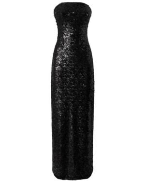 Pinko Sequins Long Dress - Black