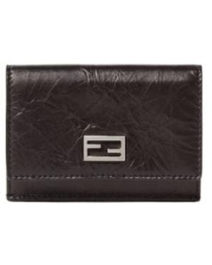 Fendi Tube Card Case - Black
