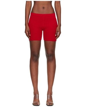 Judy Turner Biker Shorts - Red