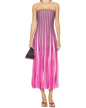 Jonathan Simkhai Soleil Strapless Knit Midi Dress - Pink