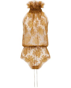 Saint Laurent Bodysuit - Metallic