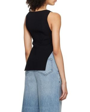 KHAITE The Evelyn Sleeveless Tank Top - Blue