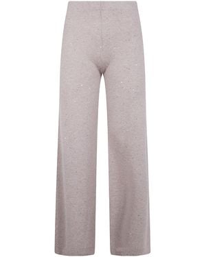 D.exterior Crystal Embellished Trousers - Grey