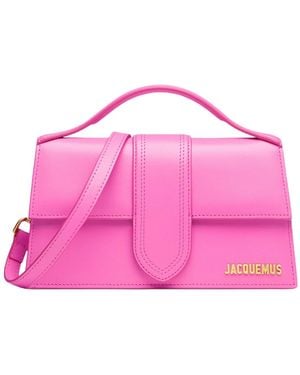 Jacquemus Le Grand Bambino Logo Plaque Tote Bag - Pink