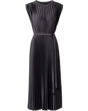JOSEPH Belted Midi Dress - Black