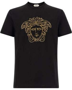 Versace 'Medusa' T-Shirt - Black