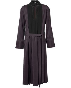 JOSEPH Pleated Midi Dress - Black