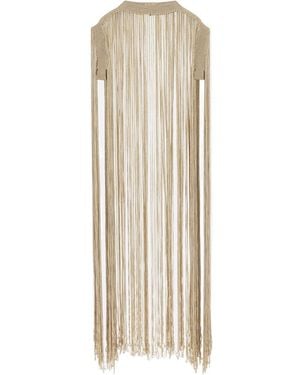 Dior Fringed Cape - Natural