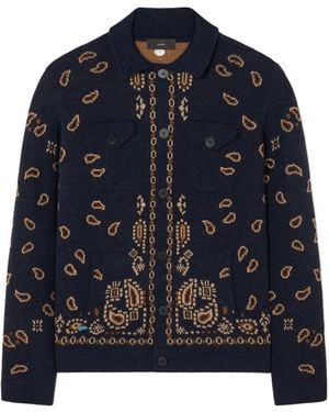 Alanui Bandana Jacquard Jacket - Blue