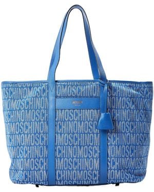 Moschino Minimalist Tote Bag - Blue