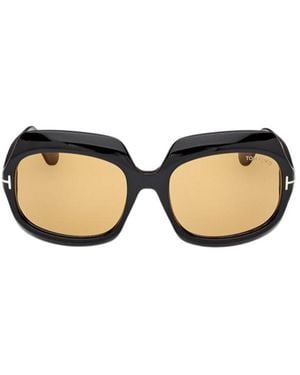 Tom Ford Logo Sunglasses - Metallic