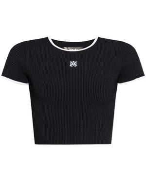 Amiri Striped Top - Black