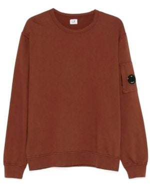 C.P. Company Lens-Detail Sweatshirt - Brown