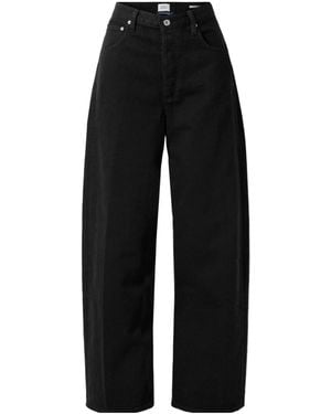 Citizens of Humanity Ayla Baggy Mid-Rise Jeans - Black