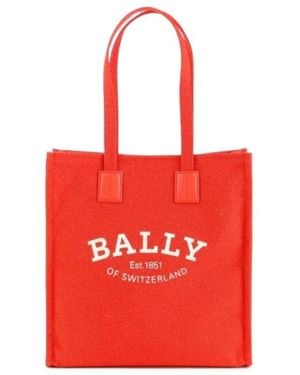 Bally Logo Handbag - Red