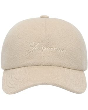 Jacquemus Cachemiro Baseball Cap - Natural