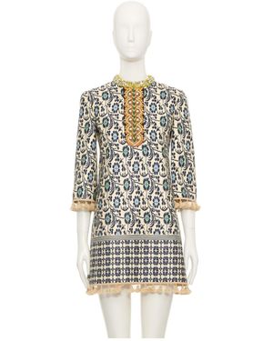 Valentino Floral-Print Dress - White