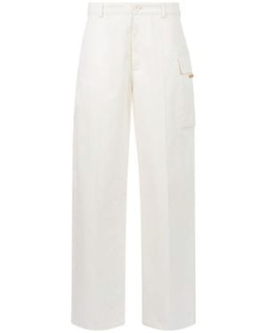 Marni Straight-Leg Cargo Trousers - White