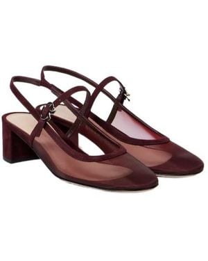 Gianvito Rossi Slingback Mary Jane Pumps - Brown